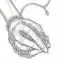Chain wrapped around Ichigo's hand in Dangai mode  tattoo design idea