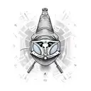 A Plague Doctor wearing Pit viper sunglasses, giving a modern twist to the historical figure and showcasing the client's unique interests tattoo design idea