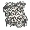 anarchy symbol tattoo design idea