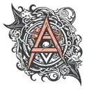 anarchy symbol tattoo design idea