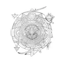 wine tattoo design idea