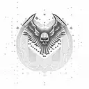 a military nighthawk tattoo design idea