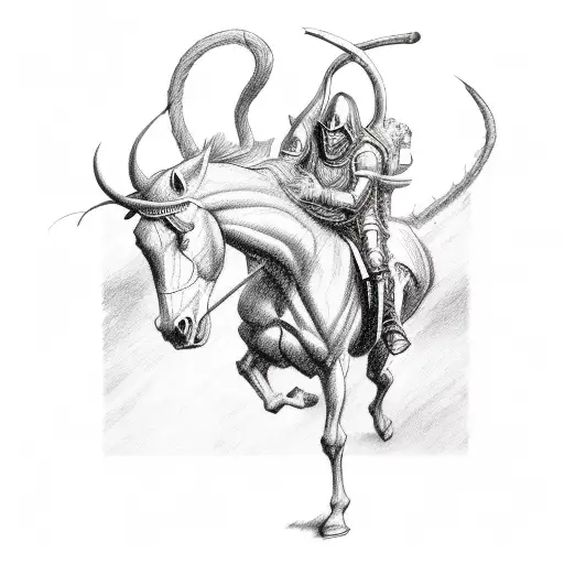 4 horsemen of the apocalypse  tattoo design idea