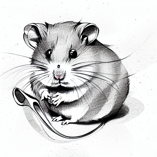 hamster tattoo design idea