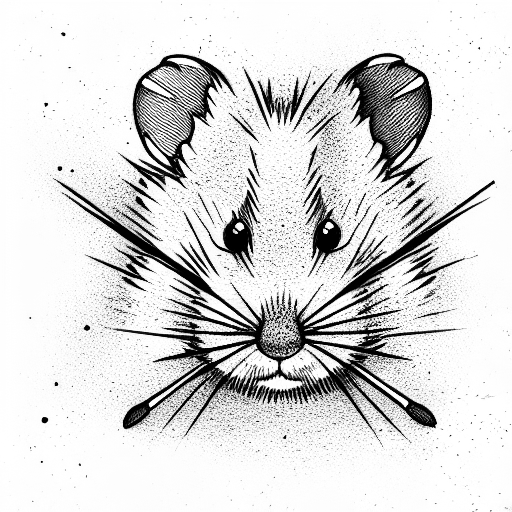 hamster tattoo design idea