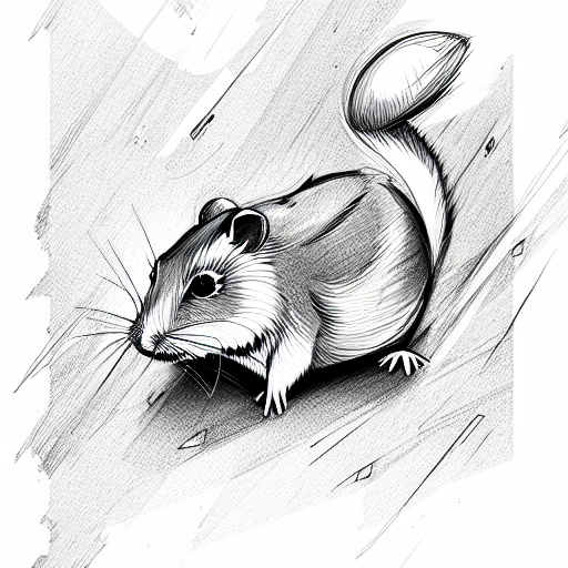 hamster tattoo design idea