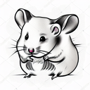hamster tattoo design idea