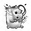 hamster tattoo design idea