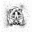 hamster tattoo design idea