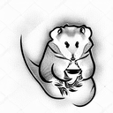 hamster tattoo design idea