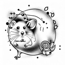 hamster tattoo design idea