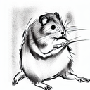 hamster tattoo design idea