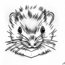 hamster tattoo design idea