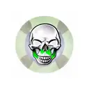 skull with green beret and PPCLI badge, commando dagger tattoo design idea
