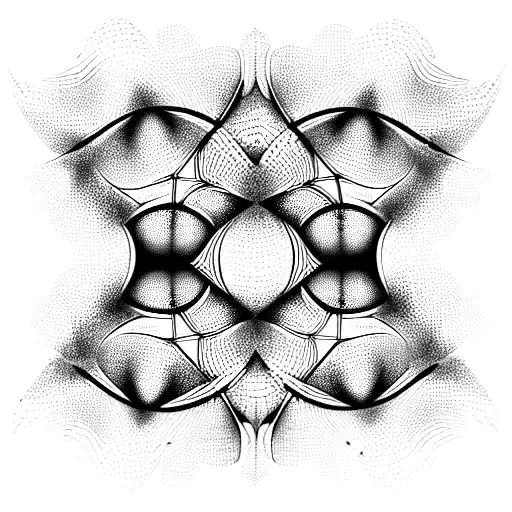 honeycombs, shading on one side, 3d, hypnotic tattoo design idea