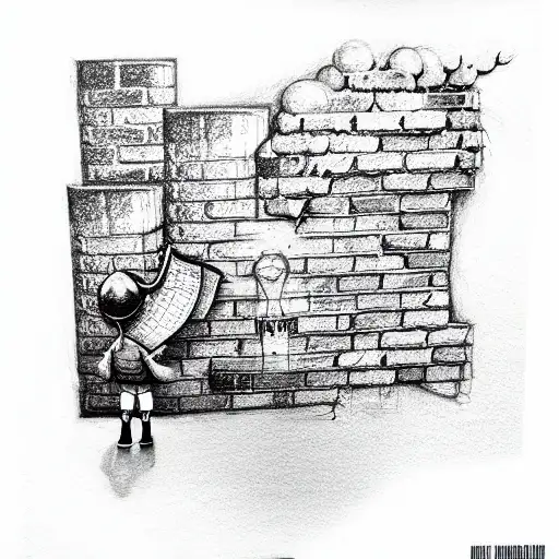 graffiti, brick wall, spells out Bug jr2 tattoo design idea