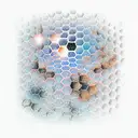 honeycomb sleeve with light shading on one side for a 3d effect tattoo design idea