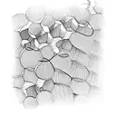 honeycomb sleeve with light shading on one side for a 3d effect tattoo design idea