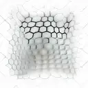 honeycomb sleeve with light shading on one side for a 3d effect tattoo design idea