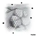 honeycomb sleeve with light shading on one side for a 3d effect tattoo design idea