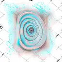 dangerous, ocean waves, psychotic, shading on one side, 3d, hypnotic tattoo design idea