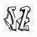 letters bug jr2, brick wall, font graffiti tattoo design idea