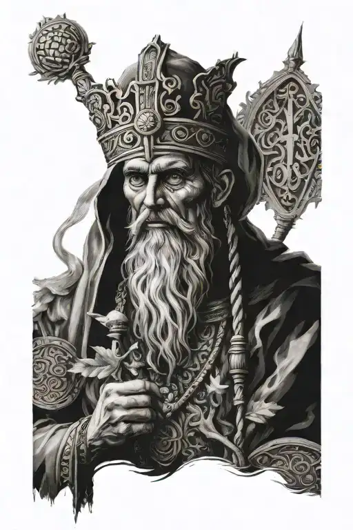 Slavic god Veles tattoo design idea