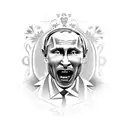 Putin Russia  tattoo design idea