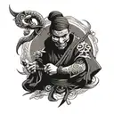 Ninja tattoo design idea