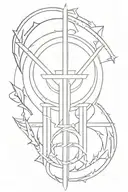 ruler, power, victory tattoo design idea