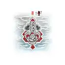 fragile sign tattoo design idea