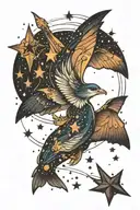 sky full of stars tattoo design idea