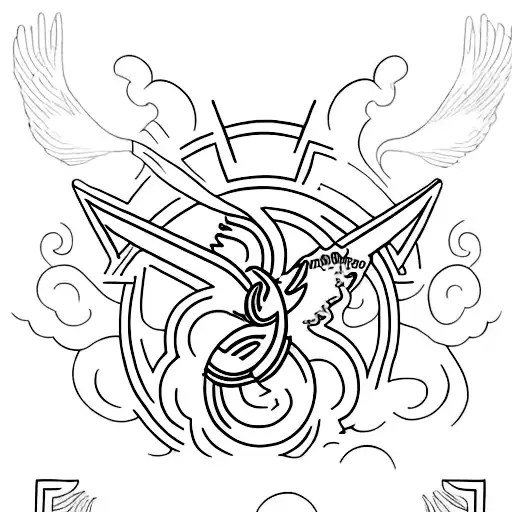 tattoo with 3 R where one R represents Holy Spirit, second one best friend and third my dog tattoo design idea