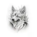 hell hound  tattoo design idea