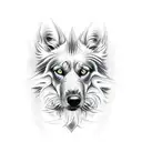 hell hound  tattoo design idea