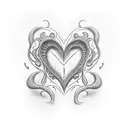 unconditional love sign tattoo design idea