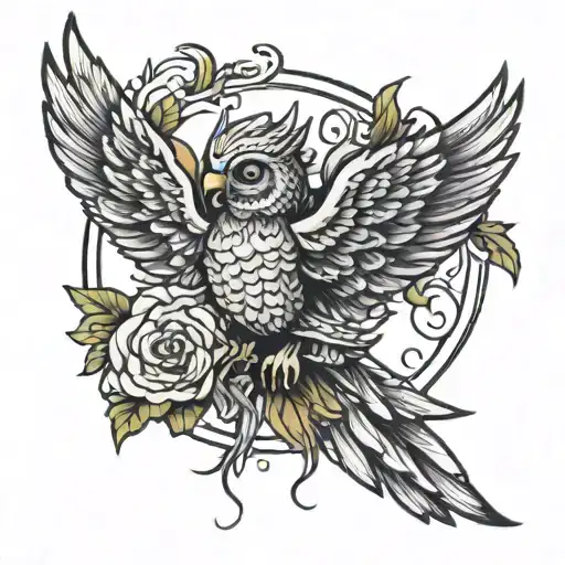 fourth wing tattoo tattoo design idea