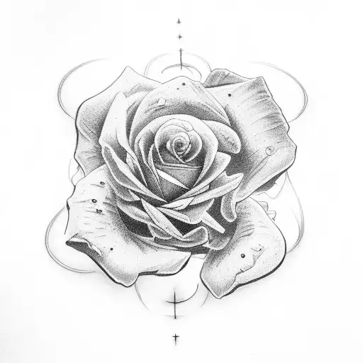 dead rose loyalty over love  tattoo design idea