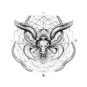 zodiac sign merge aries geminy tourus peices tattoo design idea