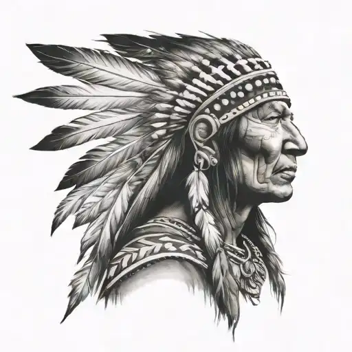 native American tattoo design idea