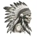 native American tattoo design idea