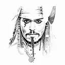 jack sparrow  tattoo design idea