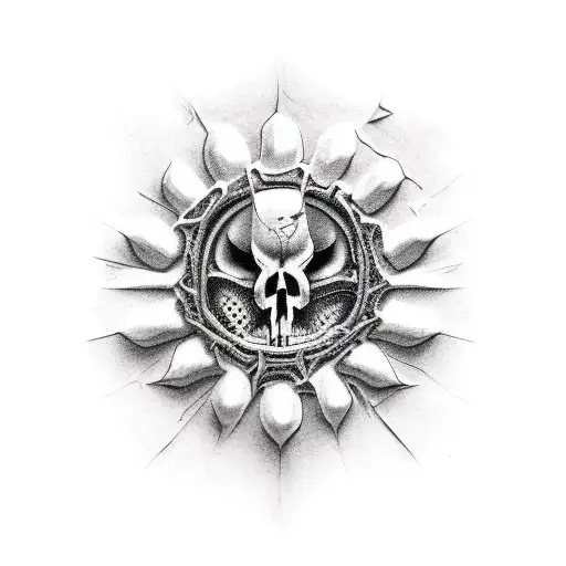 lobo del infierno tattoo design idea