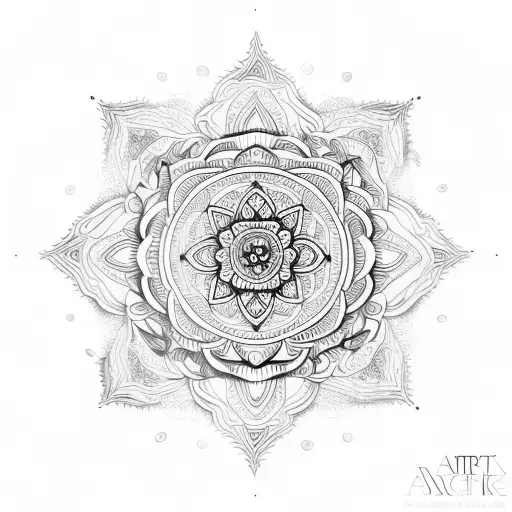 mandala tattoo design idea