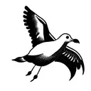 seagull tattoo design idea