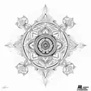 mandala tattoo design idea