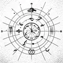 astrology chart  tattoo design idea