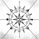astrology chart  tattoo design idea