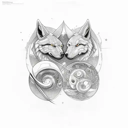 Alfa and omega  tattoo design idea