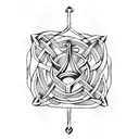 Celtic knot anchor tattoo design idea